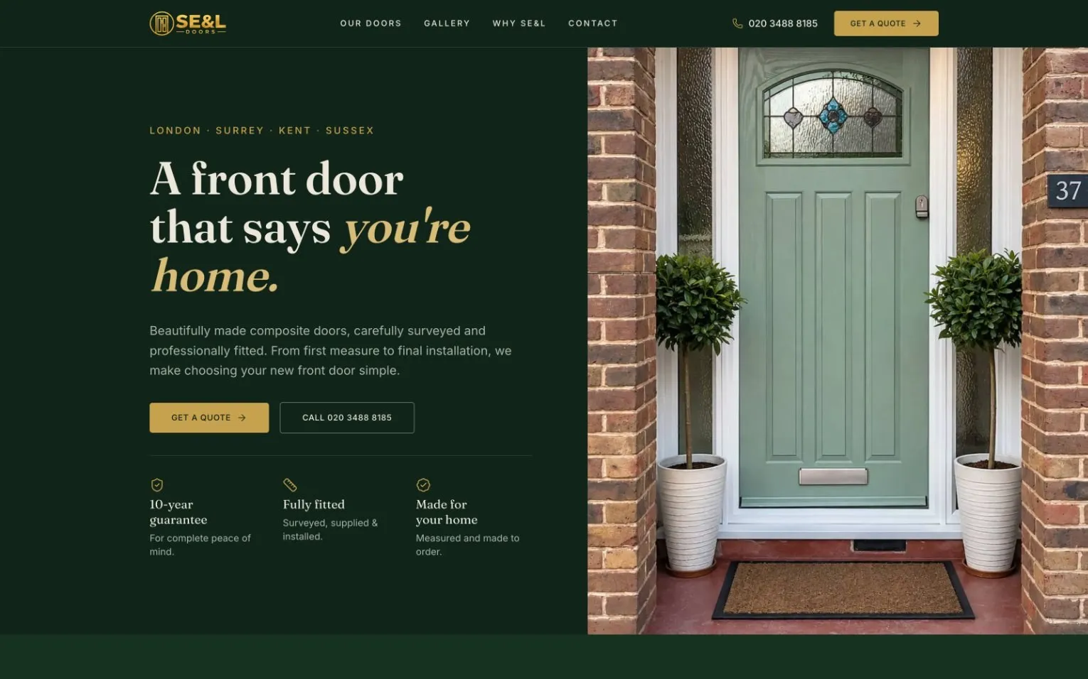 The SE&L Doors website